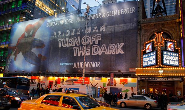 Spider-Man: Turn Off the Dark marquee